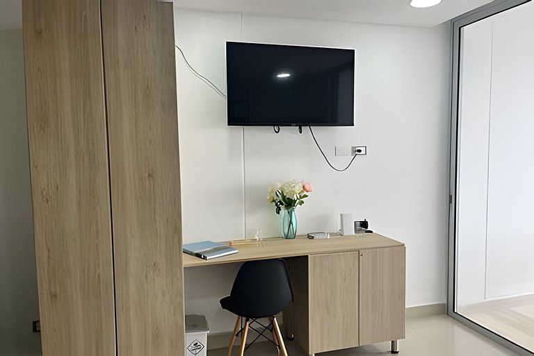 Condo con balcón en Cartagena Beach Smart Stay