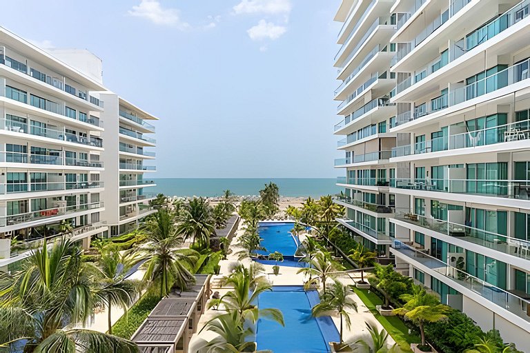 Nuevo Condominio | 2 Hab Frente al Mar + Piscina
