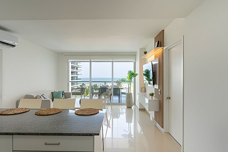 Nuevo Condominio | 2 Hab Frente al Mar + Piscina