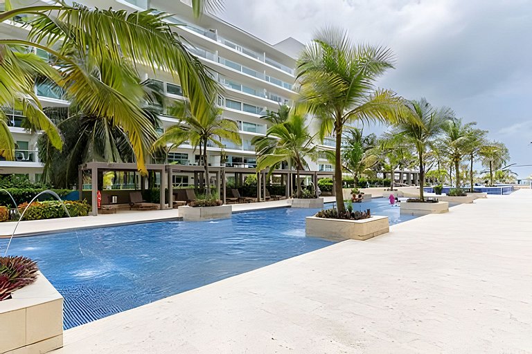 Nuevo Condominio | 2 Hab Frente al Mar + Piscina
