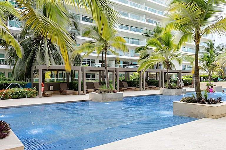 Nuevo Condominio | 2 Hab Frente al Mar + Piscina