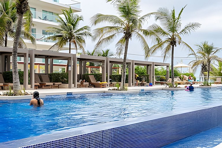 Nuevo Condominio | 2 Hab Frente al Mar + Piscina