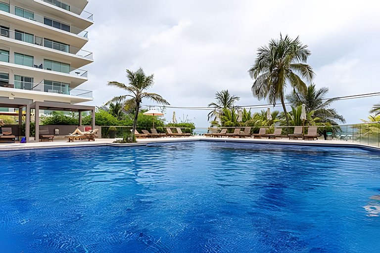 Nuevo Condominio | 2 Hab Frente al Mar + Piscina