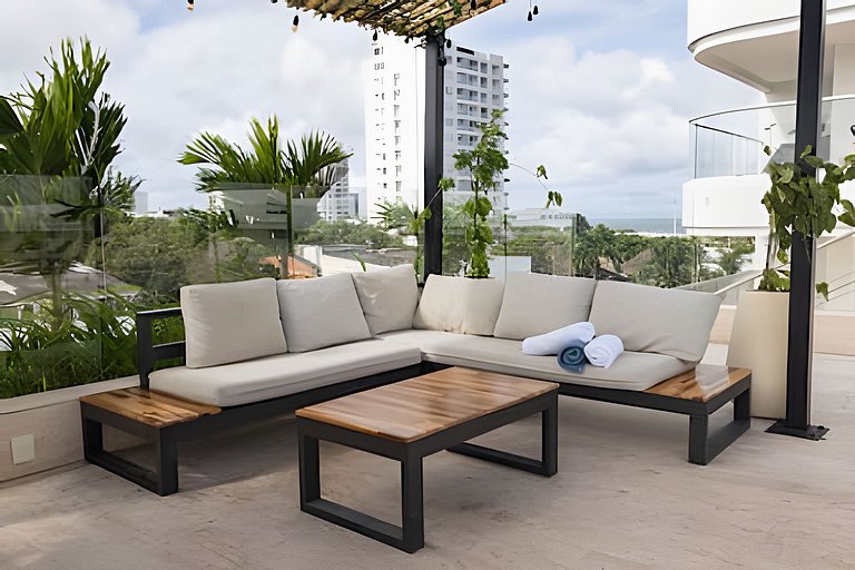 Cartagena Beach | Stylish Studio Suite Pool +Wi-fi