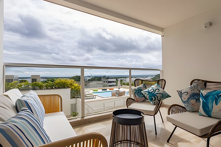 Cartagena Beach | Stylish Studio Suite Pool +Wi-fi