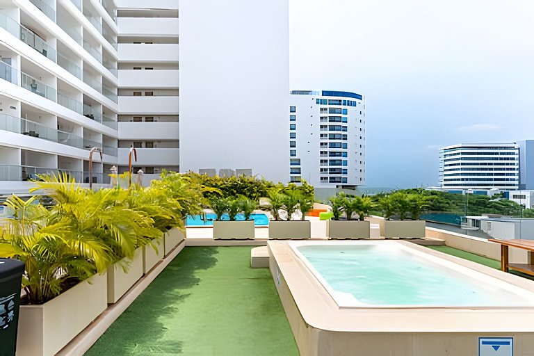 Loft con brisa tropical y vista panorámica.