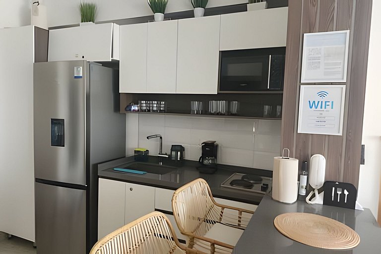 Loft con brisa tropical y vista panorámica.