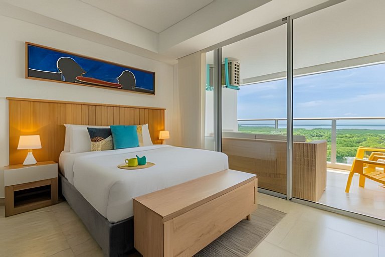 Loft con brisa tropical y vista panorámica.