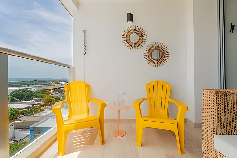 Loft con brisa tropical y vista panorámica.