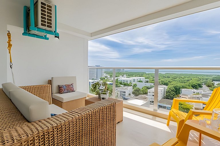 Loft con brisa tropical y vista panorámica.