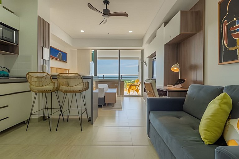 Loft con brisa tropical y vista panorámica.