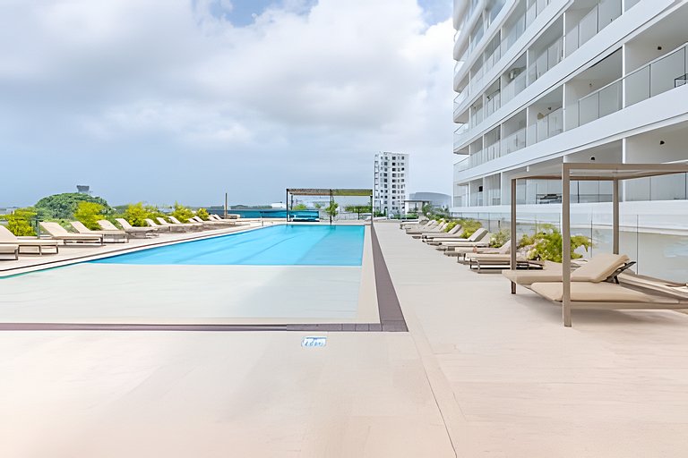 Cartagena Beach brand new · Life by the pool
