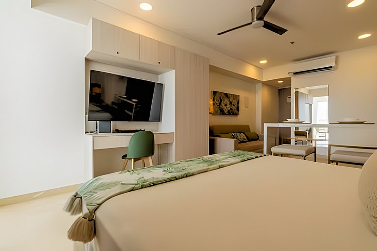 Studio/Suite Cartagena-Beach Pool+Jacuzzi+AC+Wi-fi