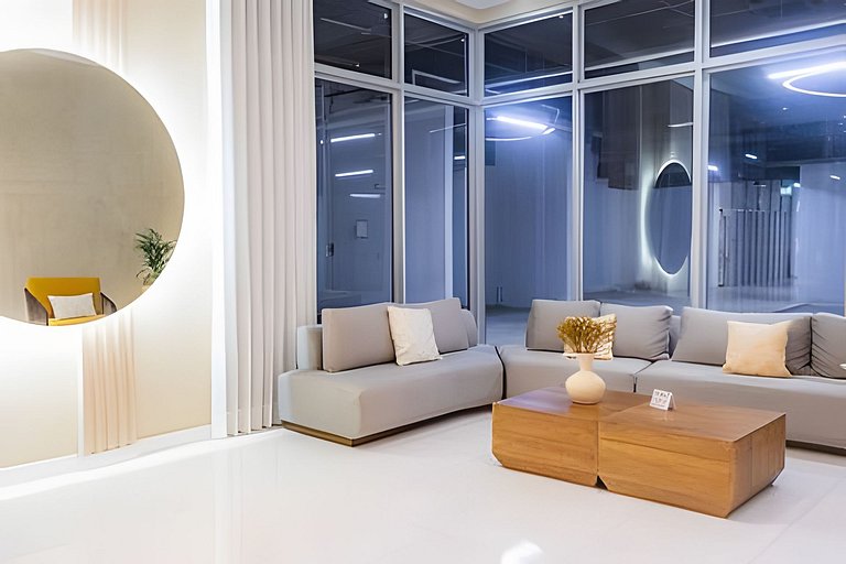 Modern Loft 1536: Vista a la Piscina