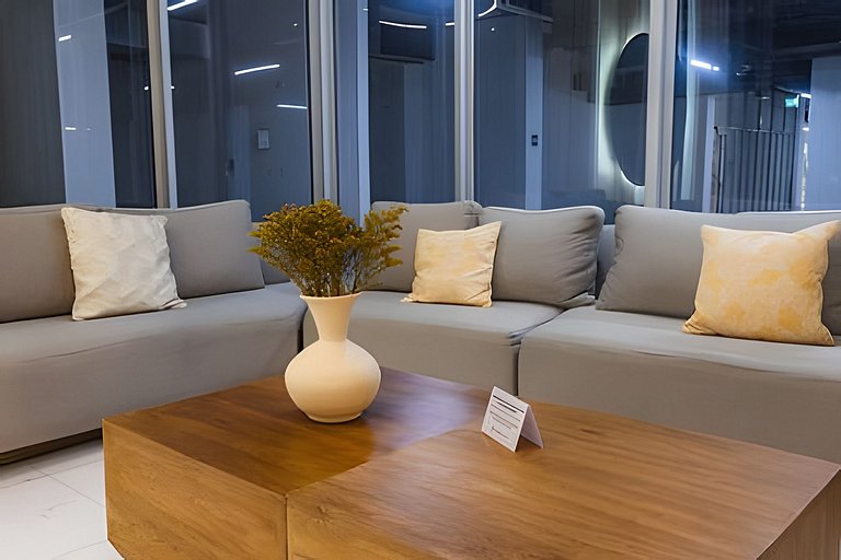 Modern Loft 1536: Vista a la Piscina