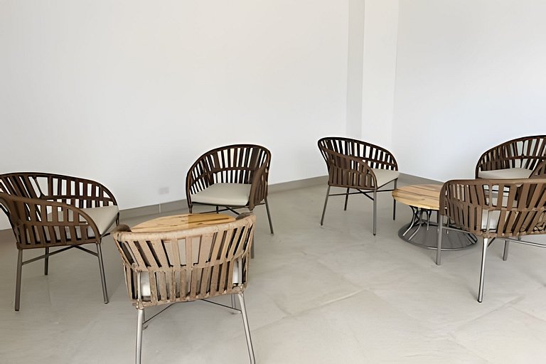 Modern Loft 1536: Vista a la Piscina