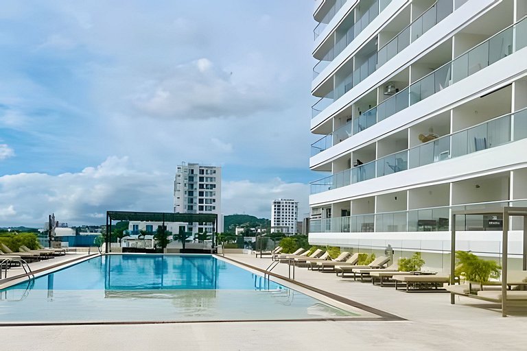 Mágico Loft Vista Mar · Piscina· 5 min Aeropuerto