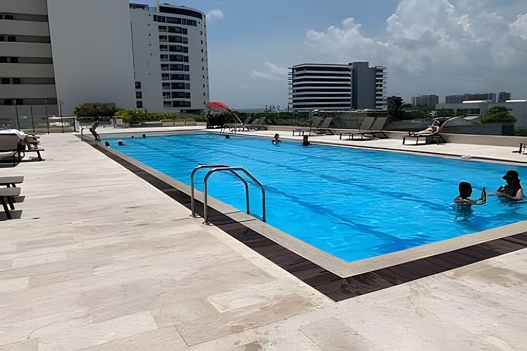 Apartamento Lujoso Con Vista al Mar