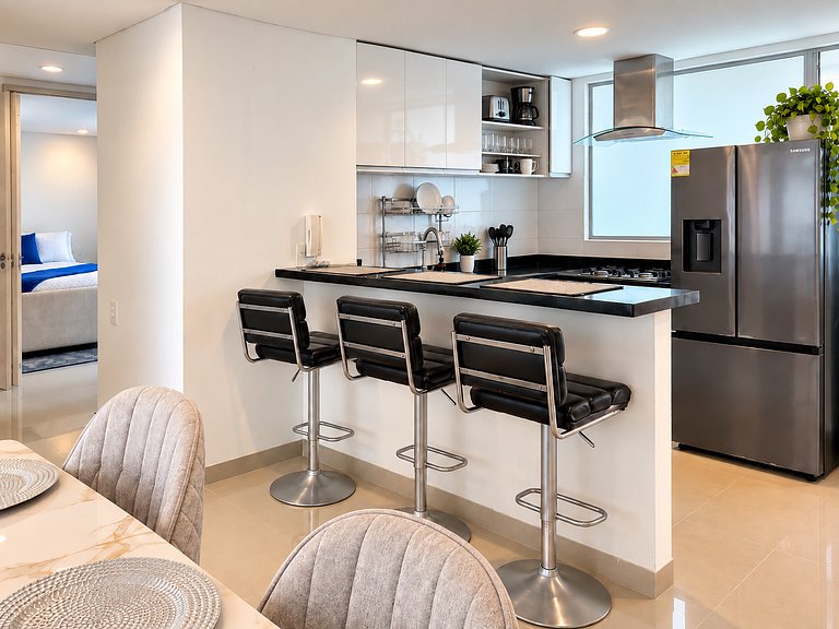 Fantastic Condo primera línea de playa 2BR AC